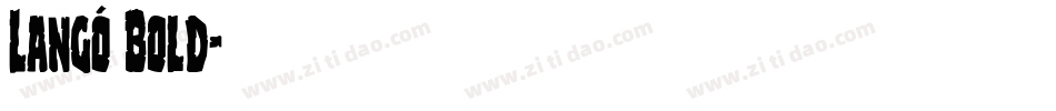 Langó Bold字体转换